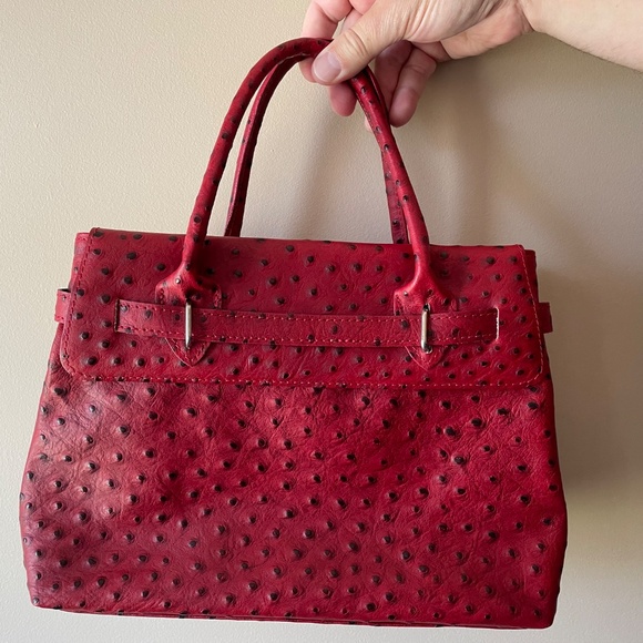 Elegant Red Satchel Bag - Picture 3 of 5